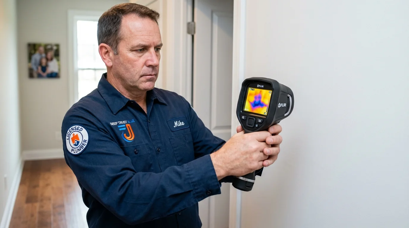 Thermal imaging leak detection by Johns Plumbing LLC in Prosperity